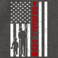 Baseball Dad USA FLag Vector Backpack