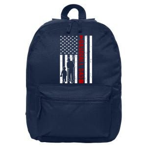 Baseball Dad USA FLag 16 in Basic Backpack