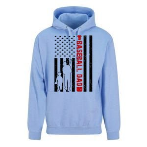 Baseball Dad USA FLag Unisex Surf Hoodie