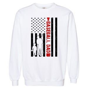 Baseball Dad USA FLag Garment-Dyed Sweatshirt