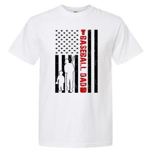 Baseball Dad USA FLag Garment-Dyed Heavyweight T-Shirt