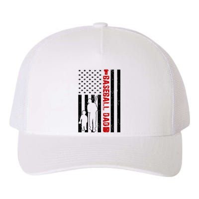 Baseball Dad USA FLag Yupoong Adult 5-Panel Trucker Hat