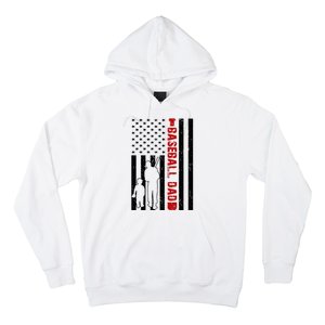 Baseball Dad USA FLag Hoodie