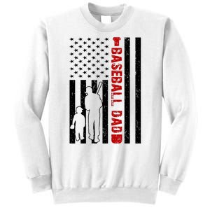 Baseball Dad USA FLag Sweatshirt