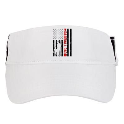 Baseball Dad USA FLag Adult Drive Performance Visor
