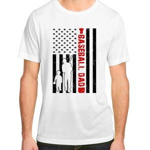 Baseball Dad USA FLag Adult ChromaSoft Performance T-Shirt