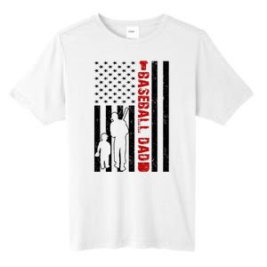 Baseball Dad USA FLag Tall Fusion ChromaSoft Performance T-Shirt