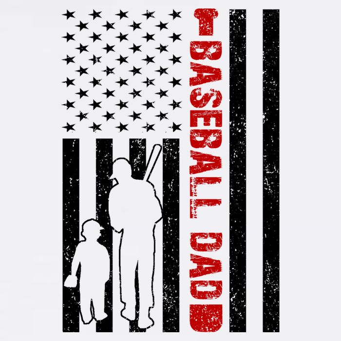 Baseball Dad USA FLag 11oz C Handle Ceramic Mug