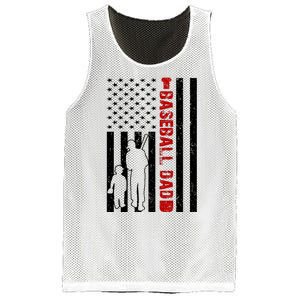 Baseball Dad USA FLag Mesh Reversible Basketball Jersey Tank