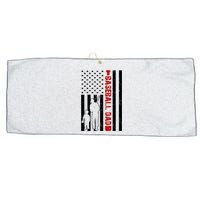 Baseball Dad USA FLag Large Microfiber Waffle Golf Towel