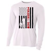 Baseball Dad USA FLag Cooling Performance Long Sleeve Crew