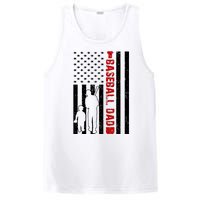 Baseball Dad USA FLag PosiCharge Competitor Tank