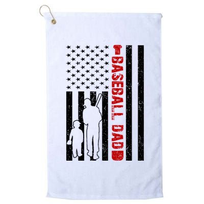 Baseball Dad USA FLag Golf Towel