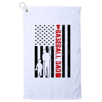 Baseball Dad USA FLag Platinum Collection Golf Towel