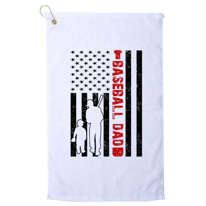 Baseball Dad USA FLag Platinum Collection Golf Towel