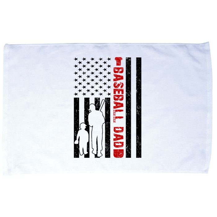 Baseball Dad USA FLag Microfiber Hand Towel