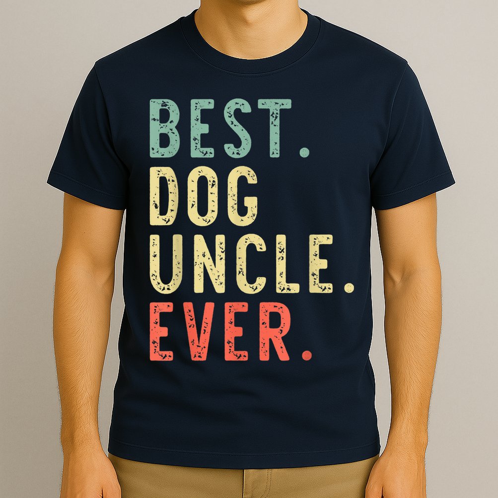 Best Dog Uncle Ever Cool Funny Vintage T-Shirt