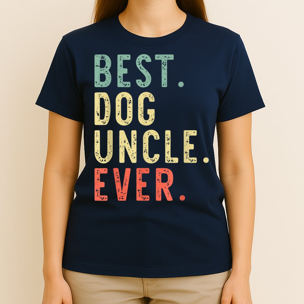 Best Dog Uncle Ever Cool Funny Vintage T-Shirt