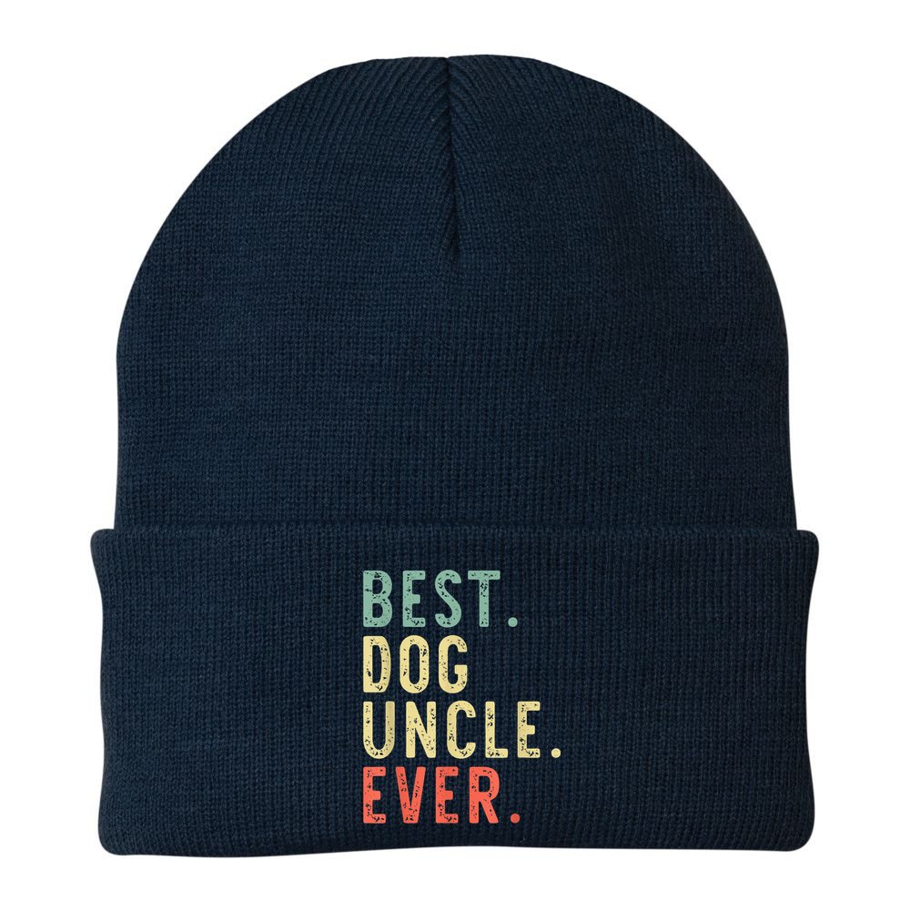 Best Dog Uncle Ever Cool Funny Vintage Beanie