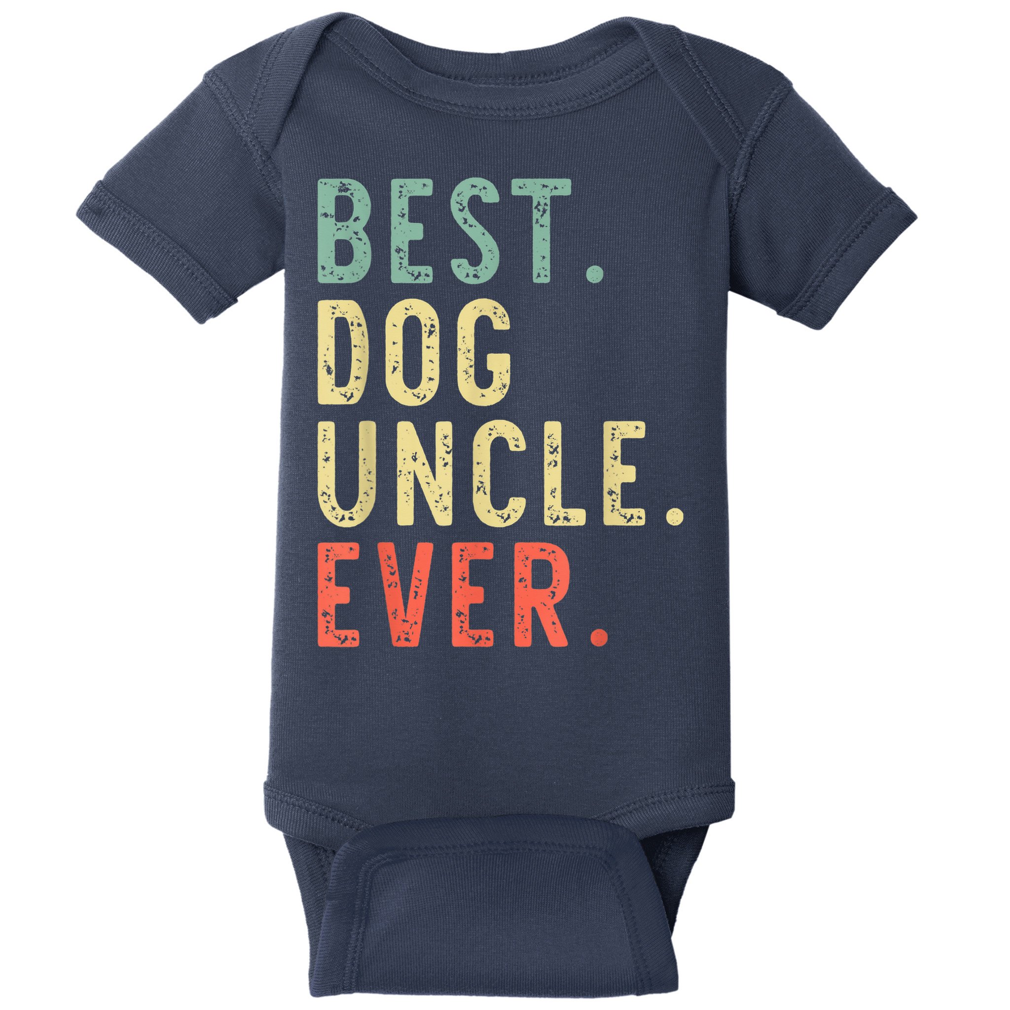 Best Dog Uncle Ever Cool Funny Vintage Baby Bodysuit