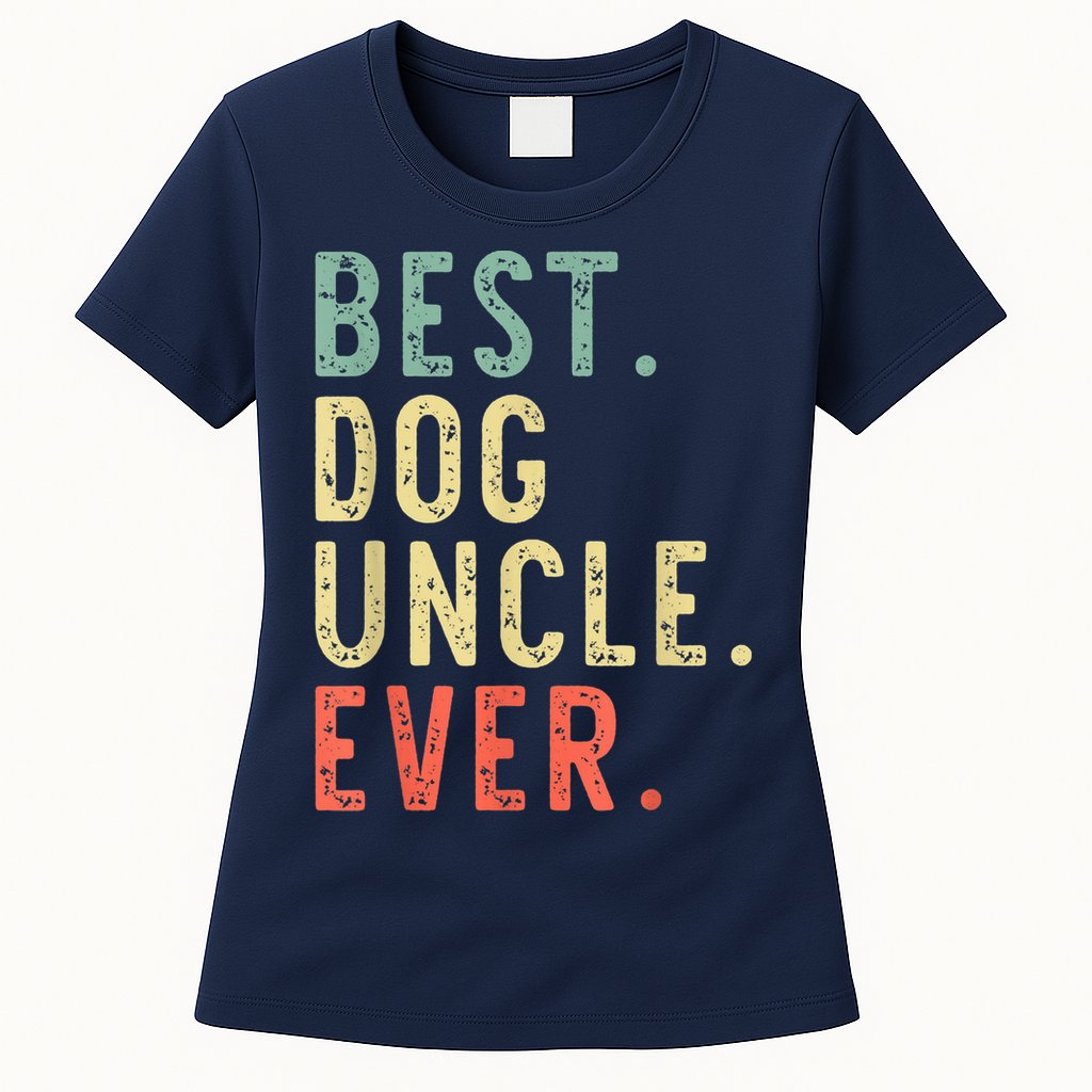 Best Dog Uncle Ever Cool Funny Vintage Womens T-Shirt