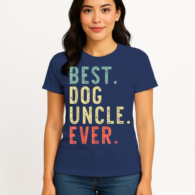 Best Dog Uncle Ever Cool Funny Vintage Womens T-Shirt