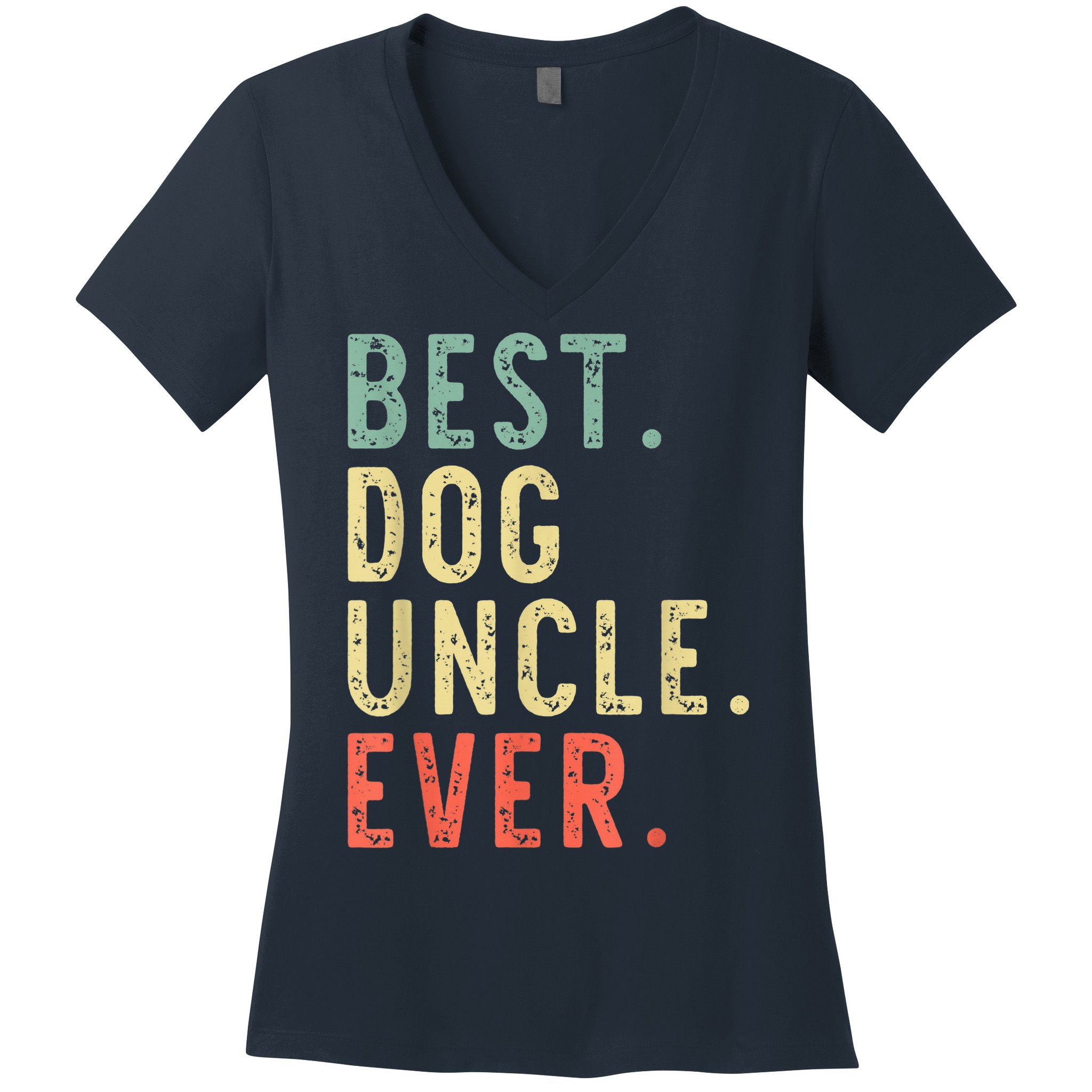 Best Dog Uncle Ever Cool Funny Vintage Women's V-Neck T-Shirt