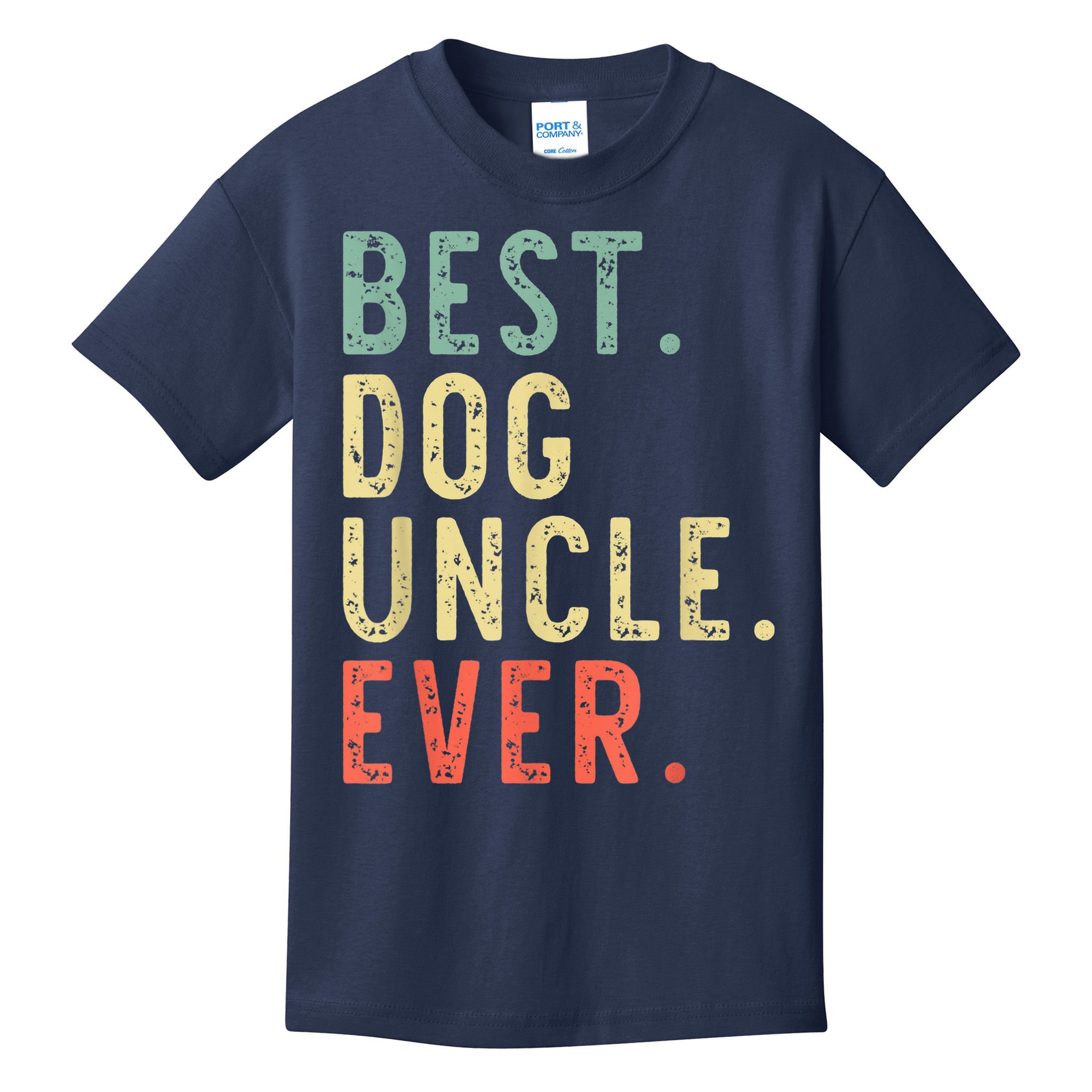 Best Dog Uncle Ever Cool Funny Vintage Kids T-Shirt