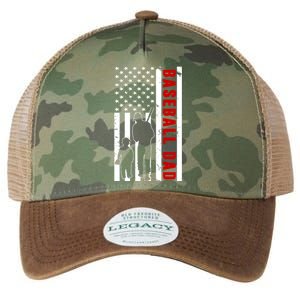 Baseball Dad USA Flag Legacy Tie Dye Trucker Hat