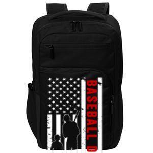 Baseball Dad USA Flag Impact Tech Backpack