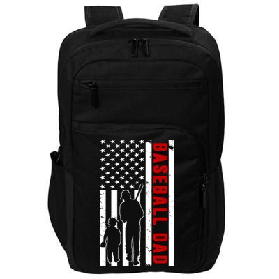 Baseball Dad USA Flag Impact Tech Backpack