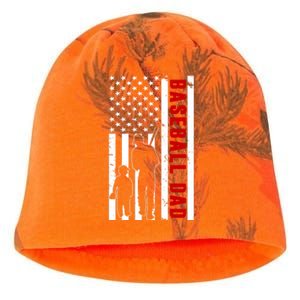 Baseball Dad USA Flag Kati - Camo Knit Beanie