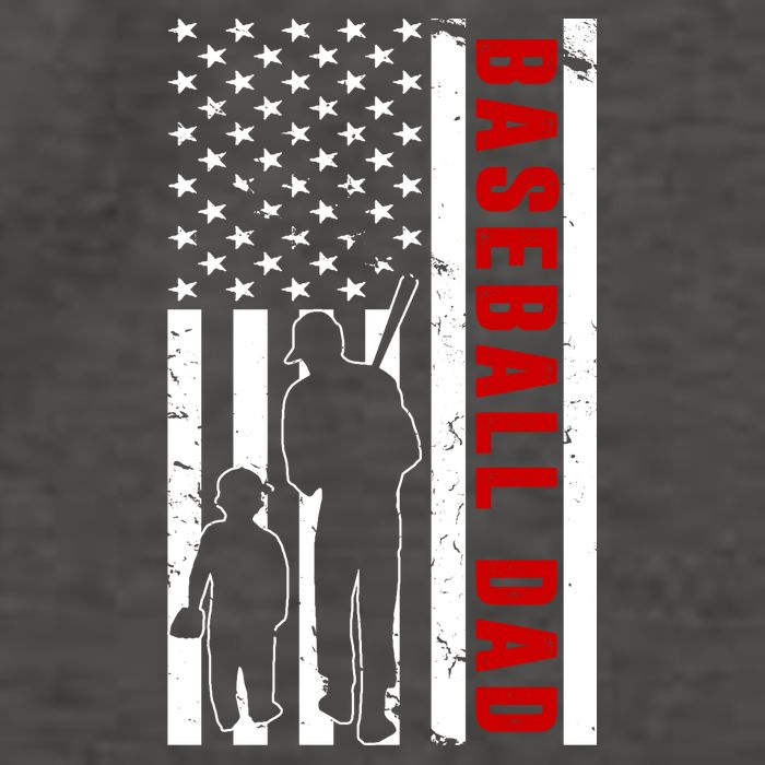 Baseball Dad USA Flag Vector Backpack