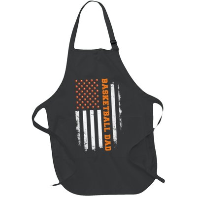 Basketball Dad USA US Flag Basketball Men Apron