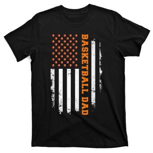 Basketball Dad USA US Flag Basketball Men T-Shirt