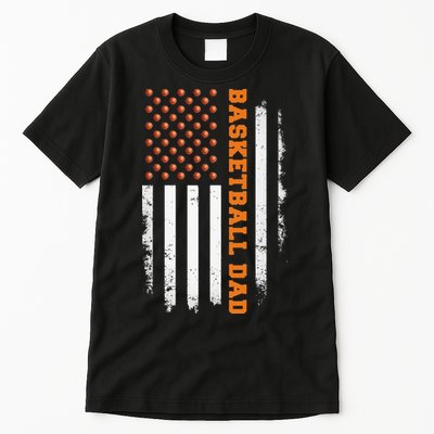 Basketball Dad USA US Flag Basketball Men Tall T-Shirt