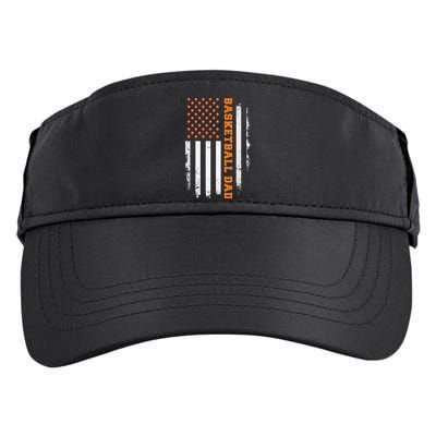 Basketball Dad USA US Flag Basketball Men Adult Drive Performance Visor