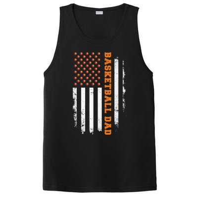 Basketball Dad USA US Flag Basketball Men PosiCharge Competitor Tank