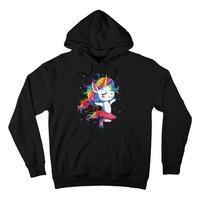 Ballet Dancer Unicorn Girl Rainbow Ballerina Hoodie