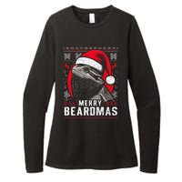 Bearded Dragon Ugly Christmas Sweater Merry Beardmas Womens CVC Long Sleeve Shirt