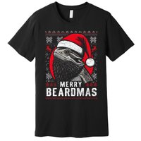 Bearded Dragon Ugly Christmas Sweater Merry Beardmas Premium T-Shirt