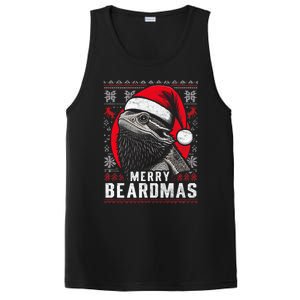 Bearded Dragon Ugly Christmas Sweater Merry Beardmas PosiCharge Competitor Tank