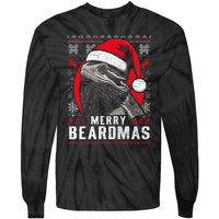 Bearded Dragon Ugly Christmas Sweater Merry Beardmas Tie-Dye Long Sleeve Shirt