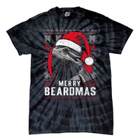 Bearded Dragon Ugly Christmas Sweater Merry Beardmas Tie-Dye T-Shirt