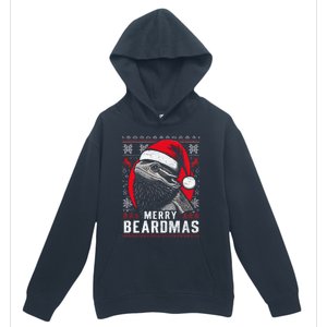 Bearded Dragon Ugly Christmas Sweater Merry Beardmas Urban Pullover Hoodie