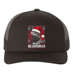 Bearded Dragon Ugly Christmas Sweater Merry Breardmas Yupoong Adult 5-Panel Trucker Hat