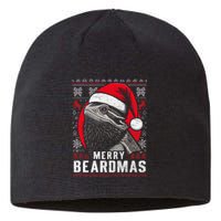 Bearded Dragon Ugly Christmas Sweater Merry Breardmas Sustainable Beanie