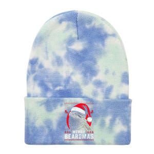 Bearded Dragon Ugly Christmas Sweater Merry Breardmas Tie Dye 12in Knit Beanie