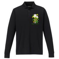 Bitches Drink Up Performance Long Sleeve Polo