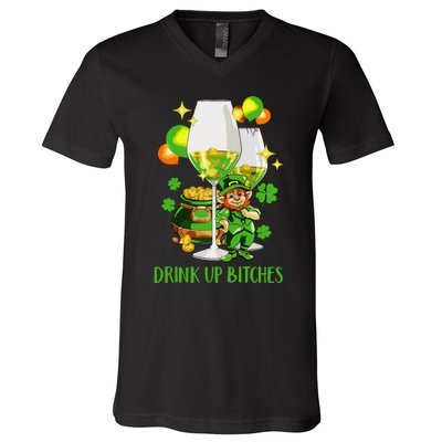 Bitches Drink Up V-Neck T-Shirt